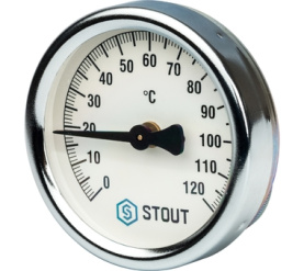 Термометр биметаллический накладной с пружиной. Корпус Dn 63 мм STOUT SIM-0004-630015 в #WF_CITY_PRED# 0