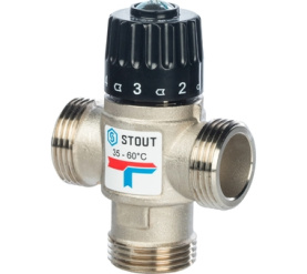 Термостатический смесительный клапан для сиcтем отопления и ГВС 1 НР 35-60° STOUT SVM-0020-256025 в #WF_CITY_PRED# 0