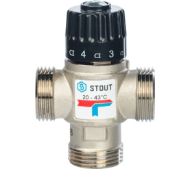 Термостатический смесительный клапан для систем отопления и ГВС 1 НР 20-43° STOUT SVM-0020-164325 в #WF_CITY_PRED# 2