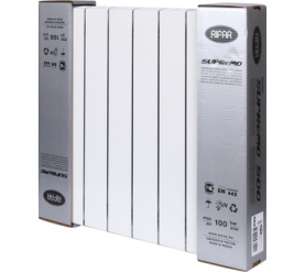 Радиатор биметаллический боковое подключение (белый RAL 9016) RIFAR SUPReMO 500 8 секций в #WF_CITY_PRED# 9