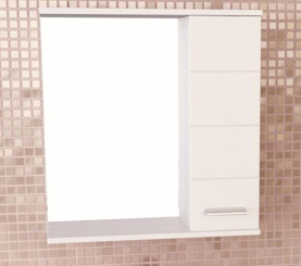 Зеркало-шкаф Comforty "Модена 60" белый в #WF_CITY_PRED# 1