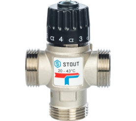 Термостатический смесительный клапан для систем отопления и ГВС 1 НР 20-43° STOUT SVM-0020-254325 в #WF_CITY_PRED# 2