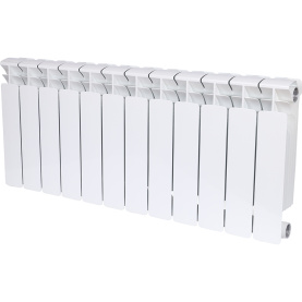 Радиатор биметаллический боковое подключение (белый RAL 9016) RIFAR BASE 350 12 секций в #WF_CITY_PRED# 0
